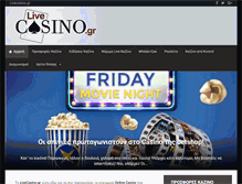 Tablet Screenshot of livecasino.gr