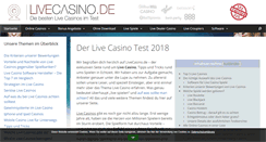 Desktop Screenshot of livecasino.de