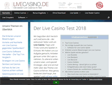 Tablet Screenshot of livecasino.de